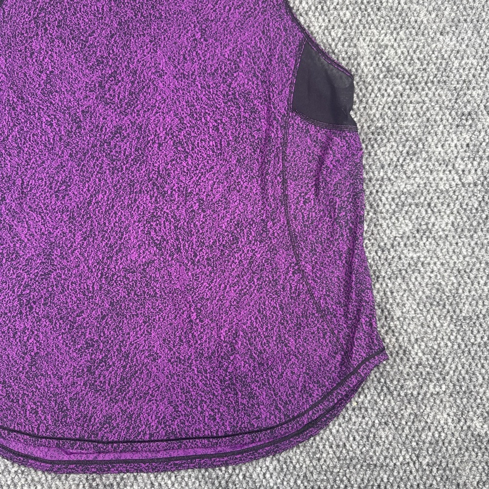 Lululemon Sculpt Tank II Top M Circuit Aurora Black Purple Mesh Sleeveless Yoga - Picture 5 of 9